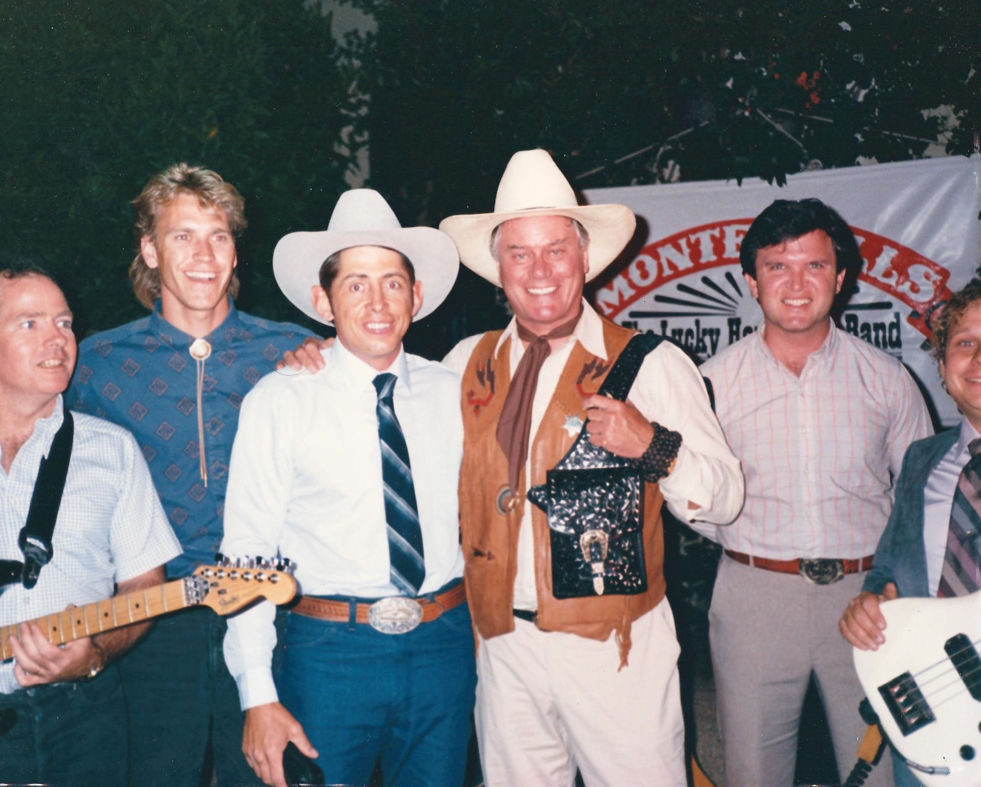Monte with Dallas TV show Star Larry Hagman
